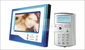 Super Thin 7 Inch Color Video Door Phone Home Security Intercom System White color