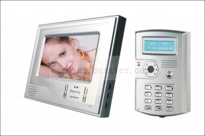 Super Thin 7 Inch Color Video Door Phone Home Security Intercom System Silver color