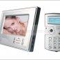 Super Thin 7 Inch Color Video Door Phone Home Security Intercom System Silver color