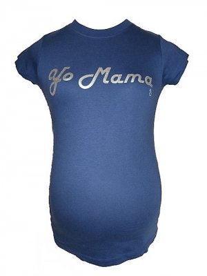 Yo Mama Silver on Navy S/M