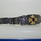"Ransom" Sterling Silver And 18 Karat Yellow Gold Bracelet.