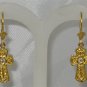 "Pious" 18 Karat Yellow Gold Diamond Earrings.