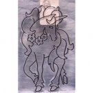 Standing Unicorn Suncatcher - ready to paint