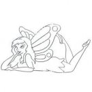 Reclining Fairy Suncatcher - ready to paint