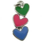 Three Hearts Charm