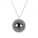 World Tree Circle Charm Necklace