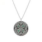 Celtic Cross Circle Charm Necklace