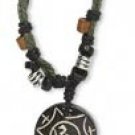 Ohm Bone Pendant Necklace