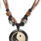 Yin Yang Bone Pendant Necklace