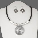 Spiral Necklace and Earring Set