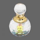 Glass and Brass Perfume Bottle