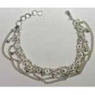 Fancy Silvertone Anklet