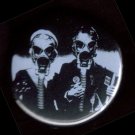 Gas Mask #1 - American Gothic  pinback button badge 1.25"