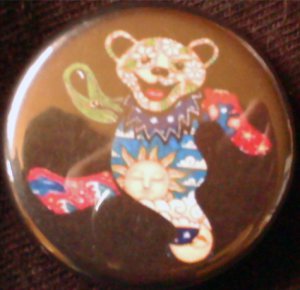 1 GRATEFUL DEAD BEAR #3 pinback button badge 1.25"