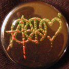 1 ANARCHY PEACE & LOVE pinback button badge 1.25"