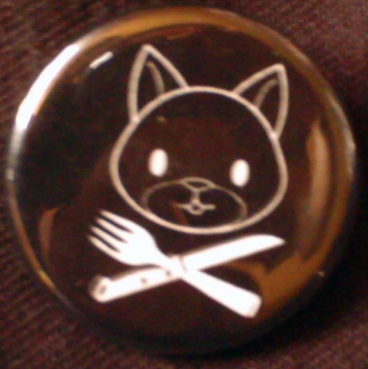 1 PUSSY PIRATE pinback button badge 1.25"