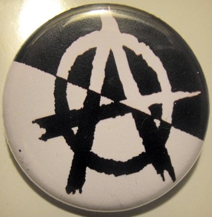 Anarcho-Pacifist pinback button badge 1.25"