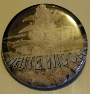 MARIJUANA WHITE WIDOW pinback button badge 1.25"