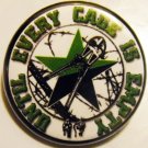 UNTIL EVERY CAGE IS EMPTY pinback button badge 1.25"