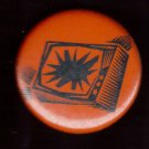 SMASHED T.V. STENCIL pinback button badge 1.25"