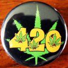 420 LEAF #2 pinback button badge 1.25"