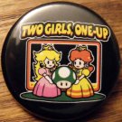 2 GIRLS 1 UP pinback button badge 1.25"