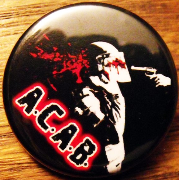 A.C.A.B. #3 pinback button badge 1.25"
