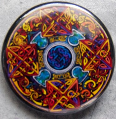 CELTIC KNOTS #1  pinback button badge 1.25"