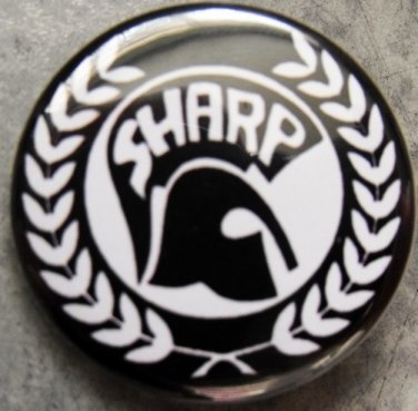 S.H.A.R.P. pinback button badge 1.25"