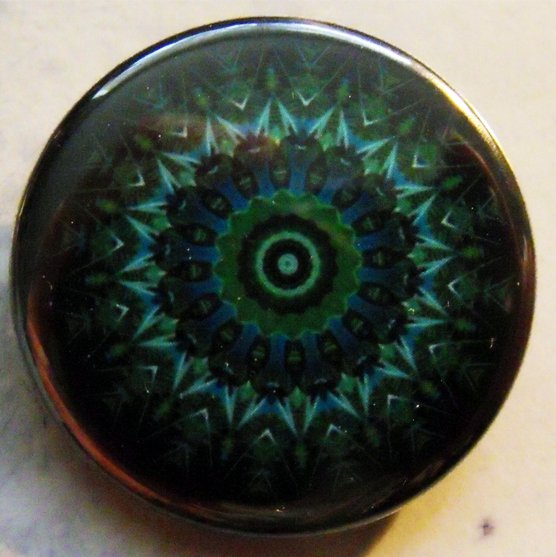 FRACTAL ART #1 pinback button badge 1.25"