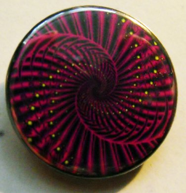 FRACTAL ART #4 pinback button badge 1.25"