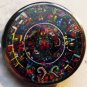 PSYCHEDELIC MAYAN CALENDER pinback button badge 1.25"