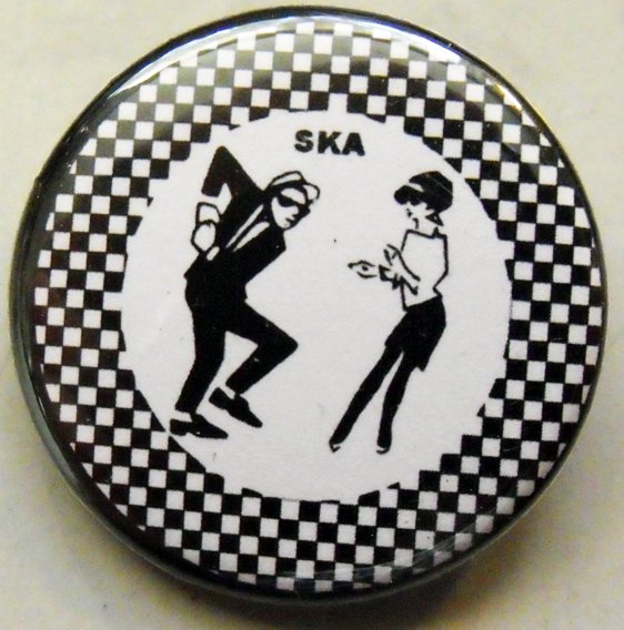 SKA pinback button badge 1.25"