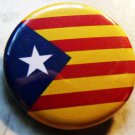 CATALONIA FLAG pinback button badge 1.25"