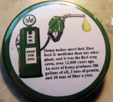 HEMP FACTS pinback button badge 1.75"
