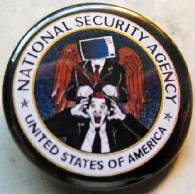 NSA pinback button badge 1.25"