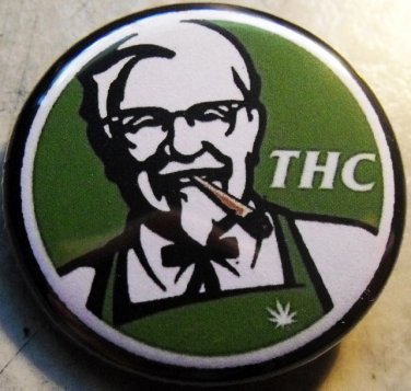 KFC THC pinback button badge 1.25"