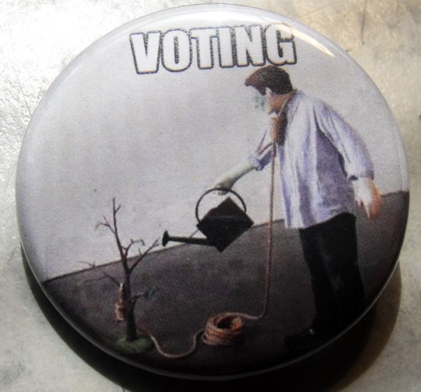 VOTING pinback buttons badge 1.25"