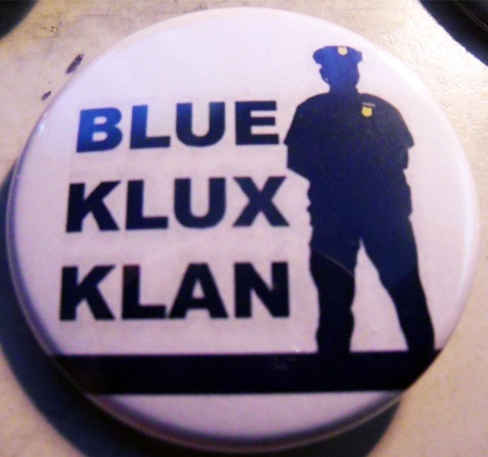 BLUE KLUX KLAN pinback button badge 1.25"