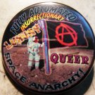 FULLY AUTOMATED INSURRECTIONARY LUXURY QUEER SPACE ANARCHY pinback button badge 1.25"
