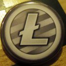 LITECOIN LOGO pinback button badge 1.25"