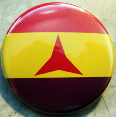 INTERNATIONAL BRIGADES FLAG  pinback button badge 1.25"