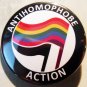 ANTIHOMOPHOBE ACTION - English pinback button badge 1.25"