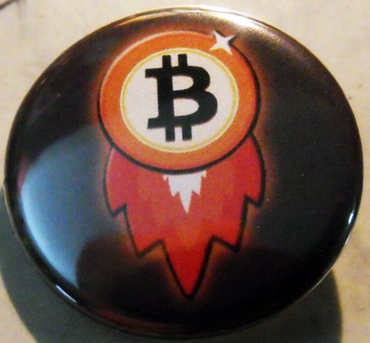 BITCOIN #7   pinback button badge 1.25"