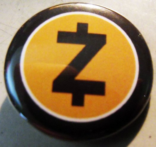 ZCASH  pinback button badge 1.25"