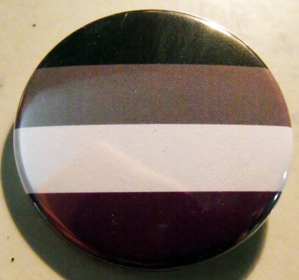 ASEXUAL pinback button badge 1.25"