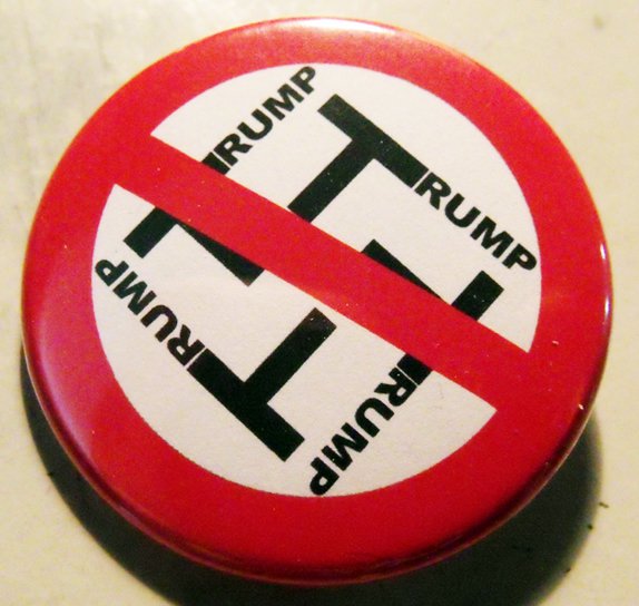 ANTI-TRUMP #2 pinback button badge 1.25"
