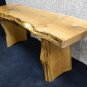 Gorgeous Curly Figured White Oak Rustic Bench/Coffee Table Lumber Furniture 10089