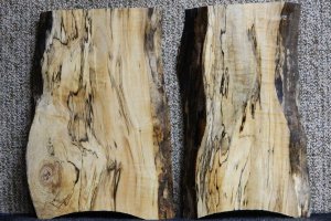 2 - Fiddleback Figure Maple Ambrosia DIY Bench/Table Legs 12173-12174E