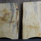 Pair of 2 Blue Spalted Red Flame Box Elder DIY Bench/Table Legs 12904-12905E
